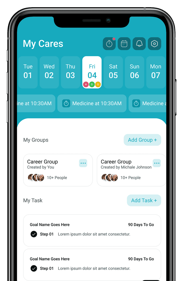 My Cares App Screenshot